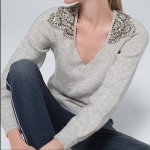 White House Black Market Embellished Sweater